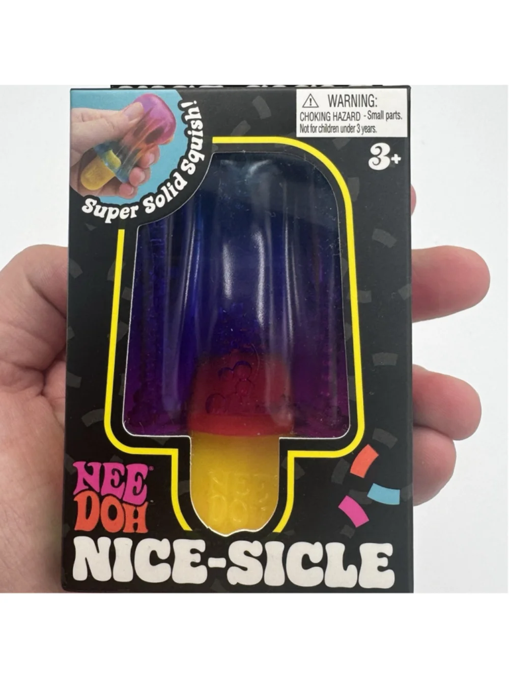 NeeDoh Nice-Sicle Popsicle Purple Multicolor Sensory Fidget Toy New but opened
